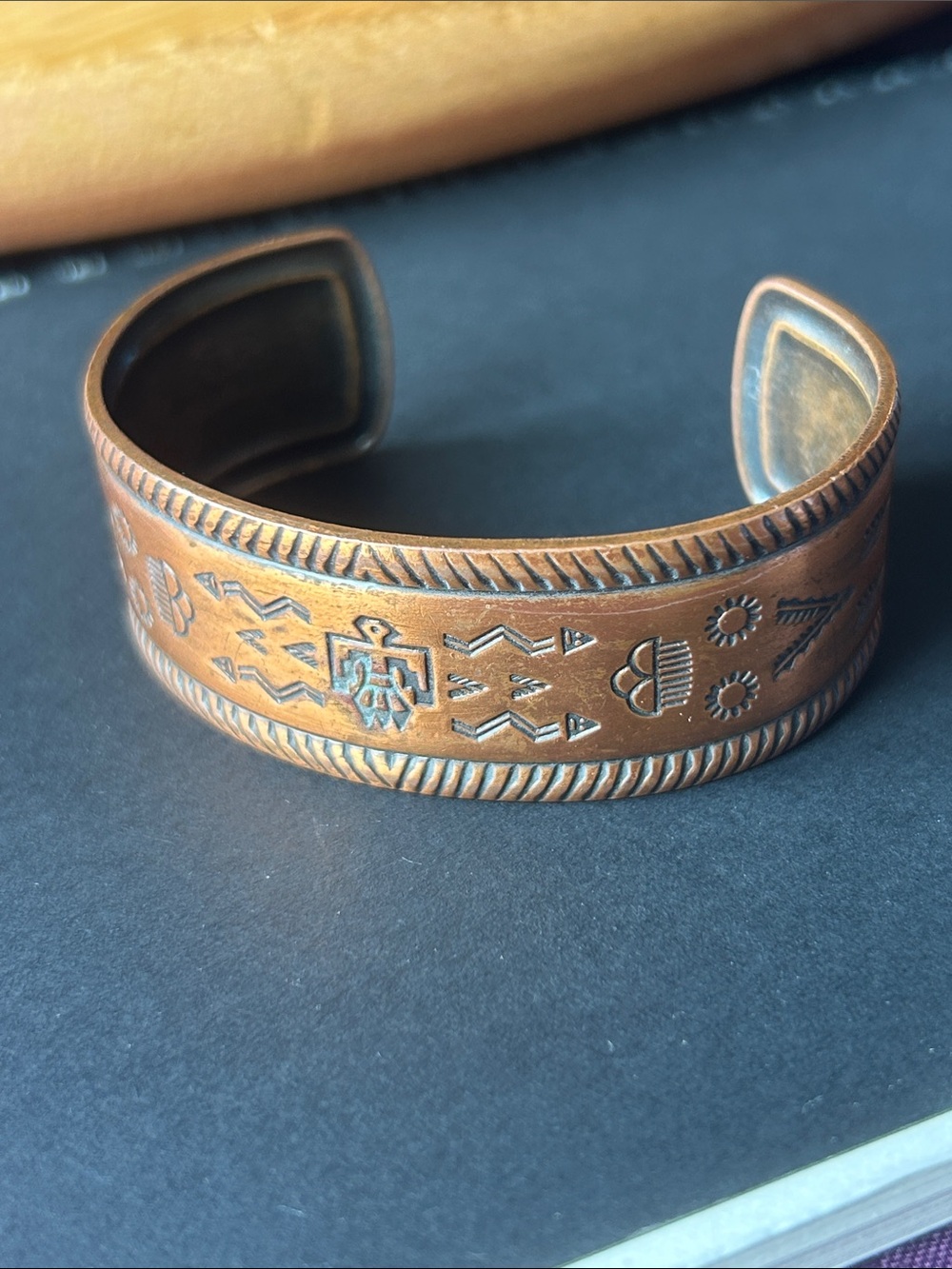 Vintage Copper Wrist Cuff